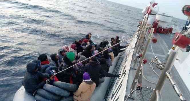 76 düzensiz göçmen kurtarıldı