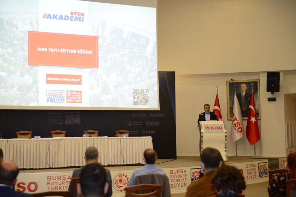BTSO Akademi’de ‘Web Tapu’ Sistemi Ele Alındı