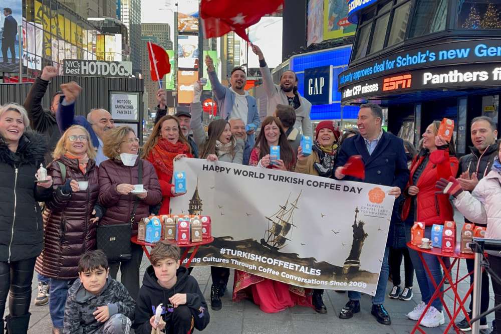 Times Meydanı'nda Türk Kahvesi günü kutlandı