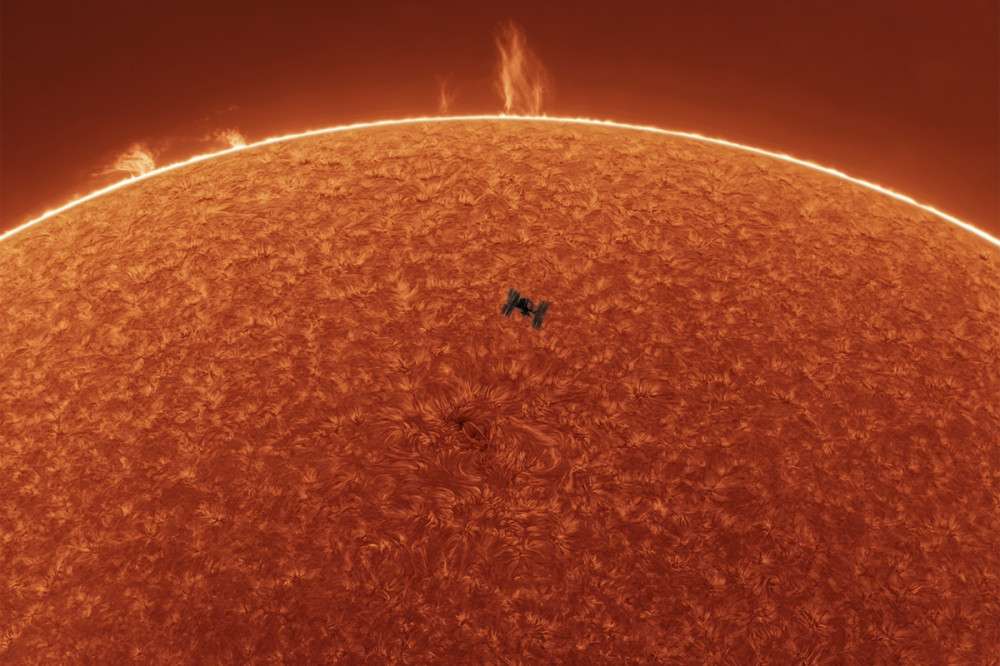 Uzayın nadir anlarını görüntüledi